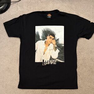 Pull&Bear Black Graphic Tee - Lunay